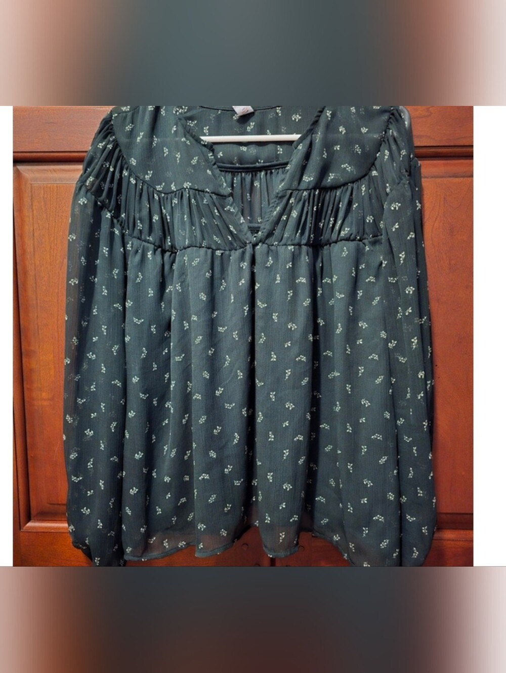 Black Floral Blouse